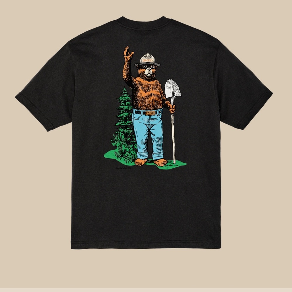 Filson SMOKEY BEAR FRONTIER GRAPHIC T-SHIRT Size‎ Large